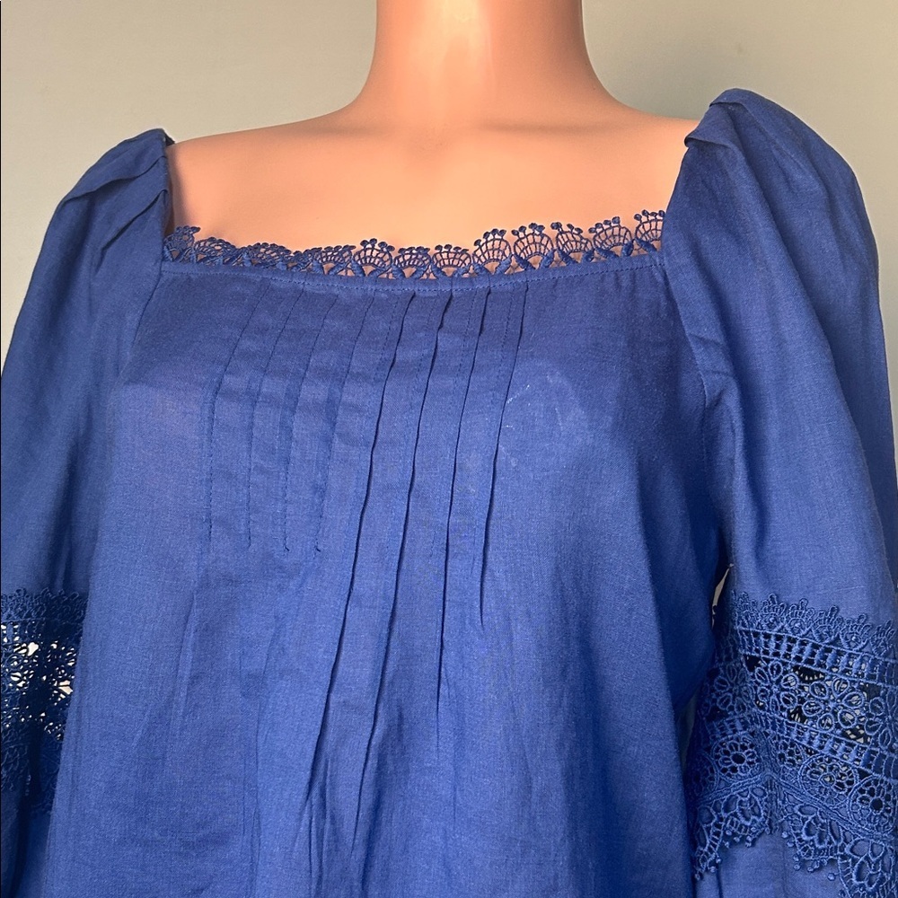 Salsa Jeans Women’s Top Blouse Long Sleeved Embroidered Size Medium - Picture 5 of 16